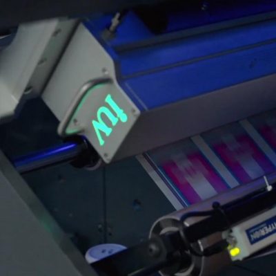 label printing and LED UV ink drying