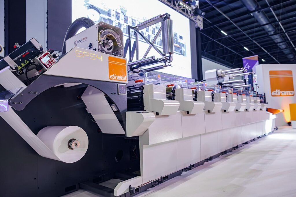 Labelexpo IUV LED UV curing system in Entirama SP4 flexo printing press 66c8d2ad-7071-4f19-a00a-e88dd82f538c