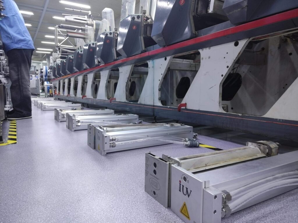 LED UV Curing System for Flexo Printer during-uv-led-upgrade