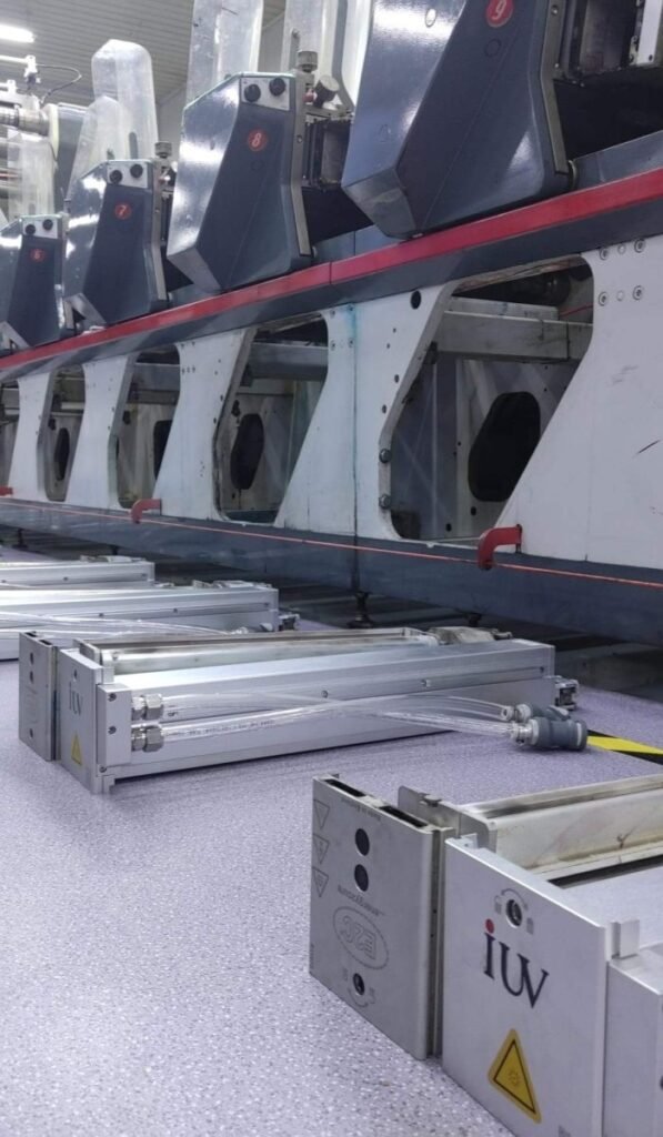 LED UV Curing System for Flexo Printer during-uv-led-upgrade