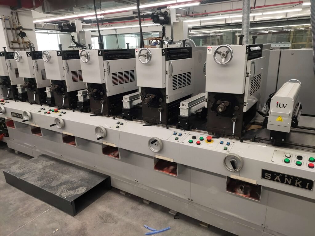 Sanki Offset Printing Press with IUV UV LED Curing System 日本三起SANKI间歇式凸版UV3-scaled