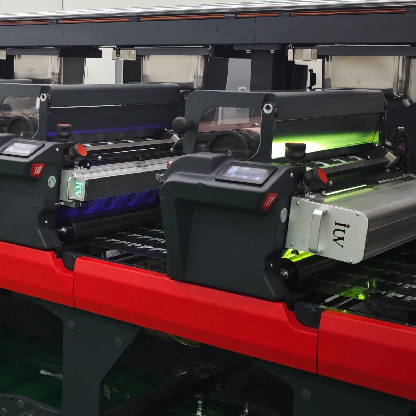 IUV LED UV Curing System Energy Consumption Optimization in Narrow Web Label Printing Production Lines